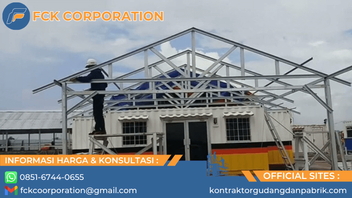 membuat gudang dari baja ringan 1