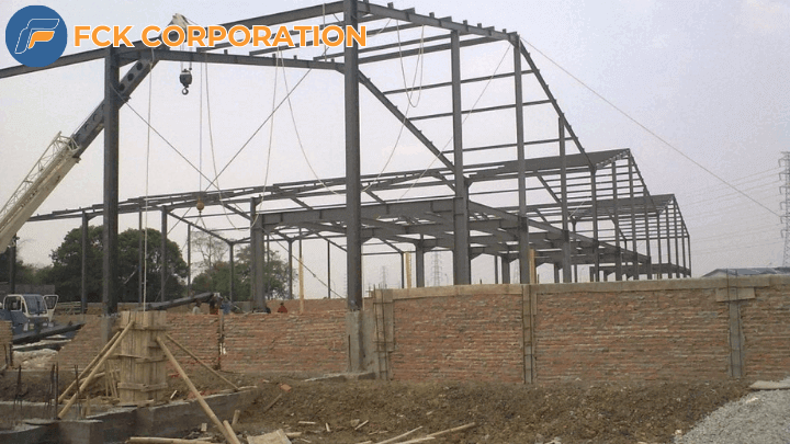 pembuatan gudang rangka baja 3