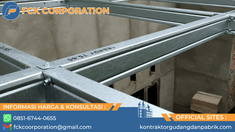 pemasangan kanopi baja ringan 1