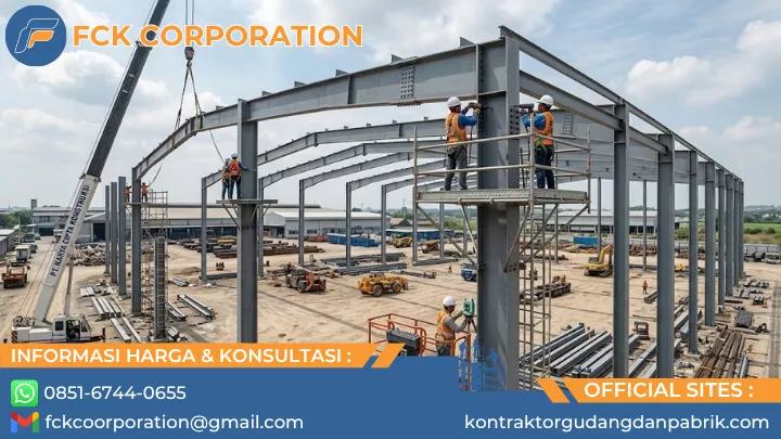 harga borongan konstruksi baja wf