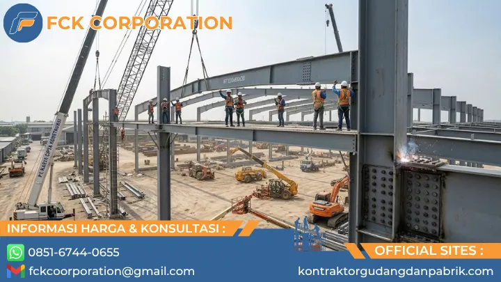 harga jasa konstruksi baja wf