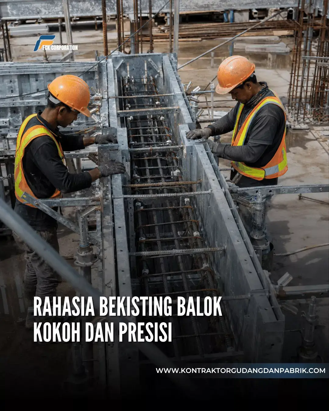 Bekisting Balok dengan Material Besi