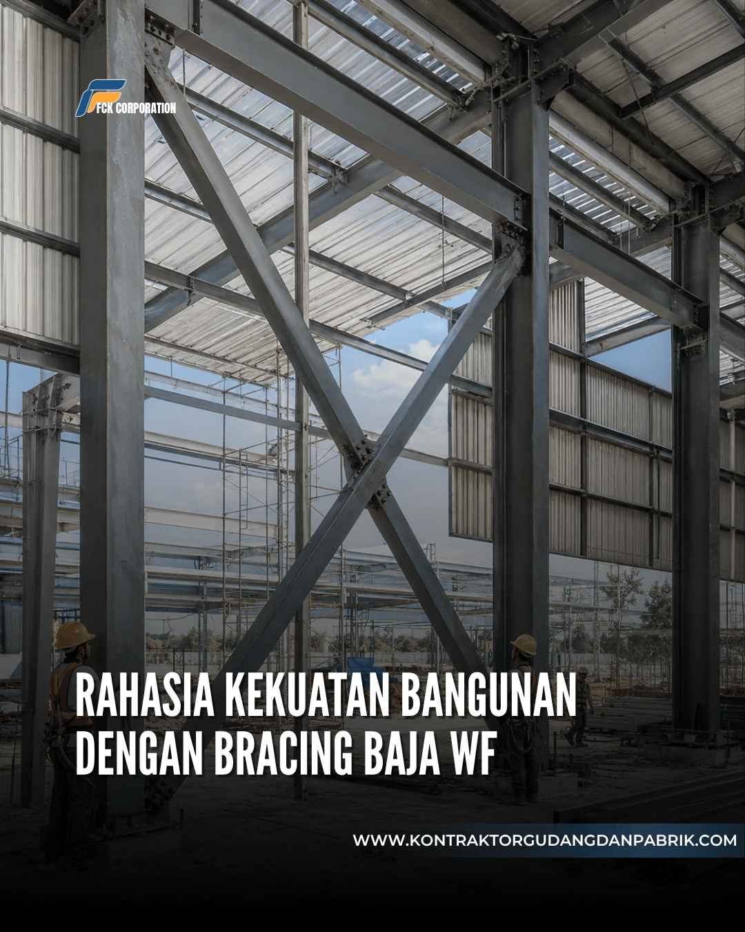 Bracing Baja WF - Pola X-Bracing