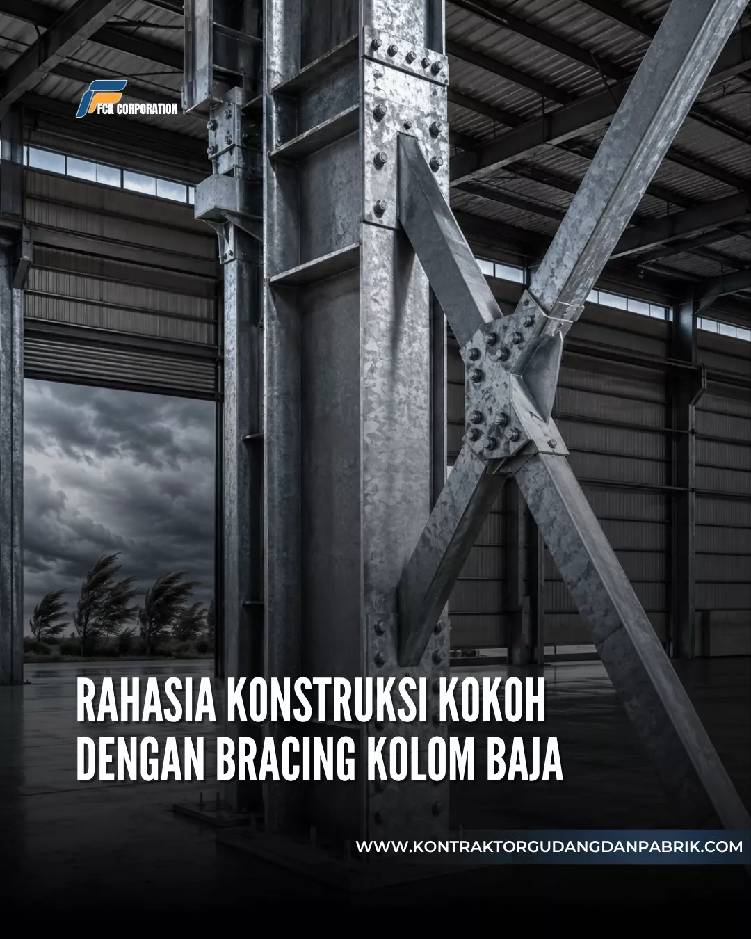 Bracing Kolom untuk Mencegah Goyangan Berlebih