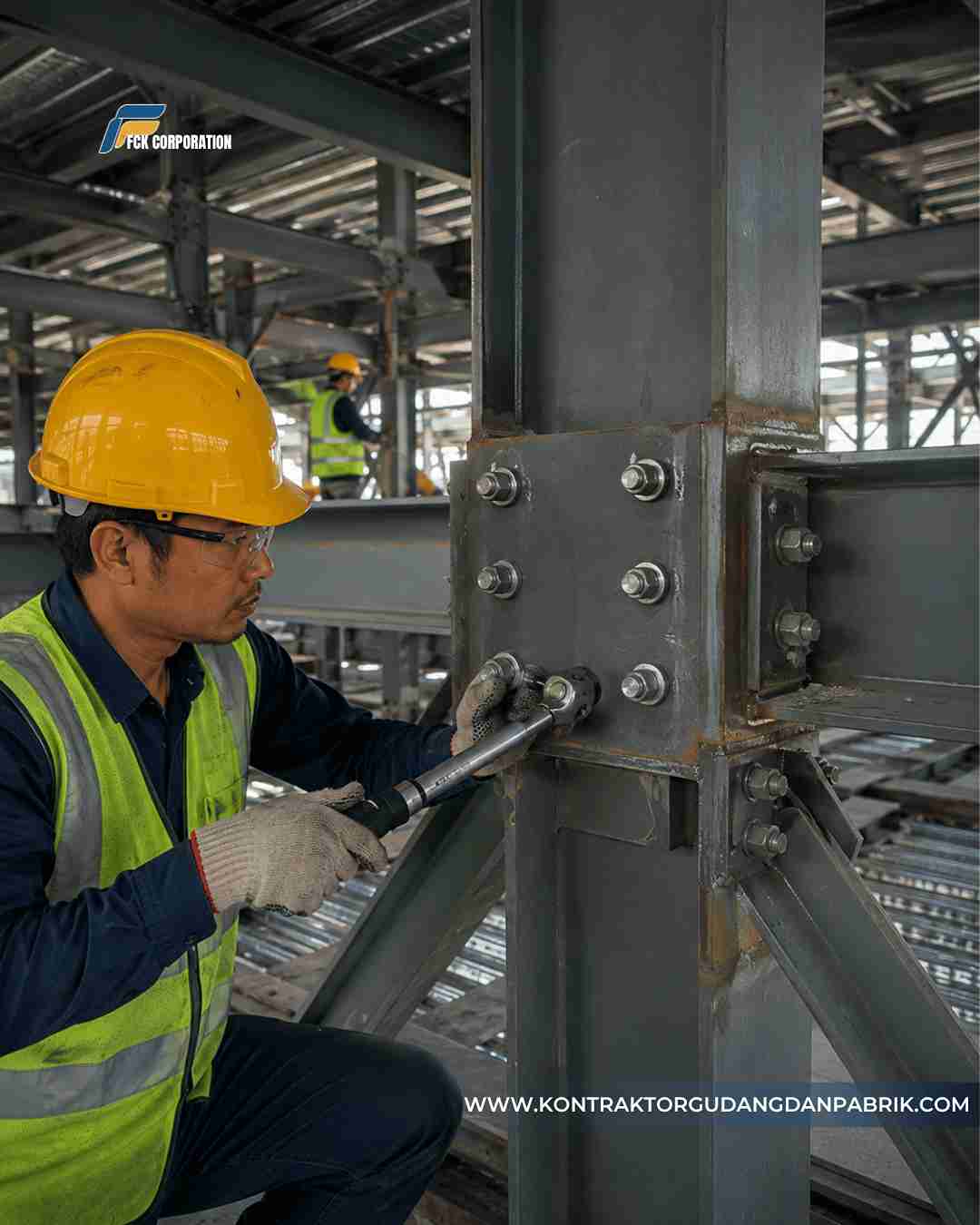 Pengecekan Baut dan Sambungan Bracing Lantai