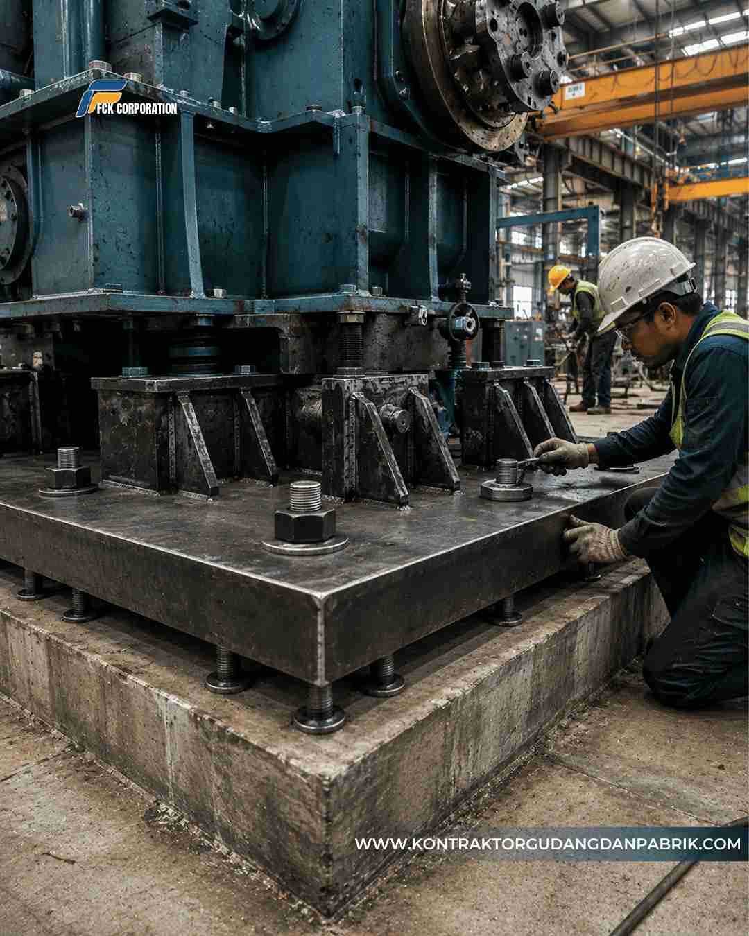 Plat Baja Tebal untuk Dudukan Mesin Berat