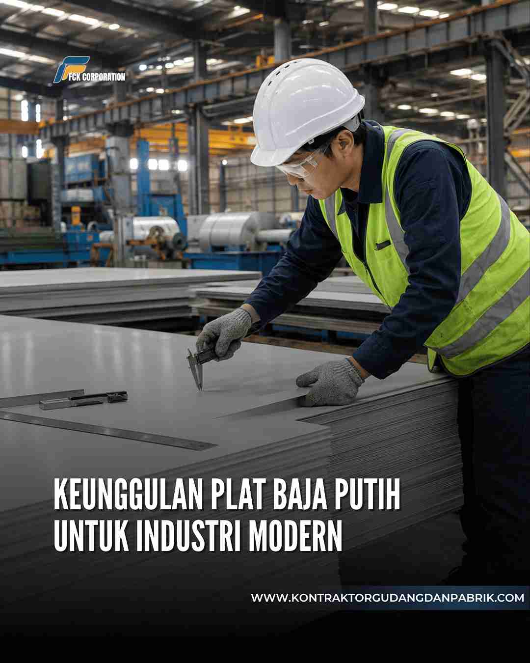 Plat Baja Putih Memiliki Presisi Ukuran yang Tinggi