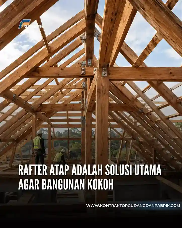 Rafter Atap Berbahan Kayu