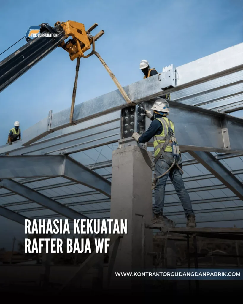 Pemasangan Rafter pada Sebuah Garasi