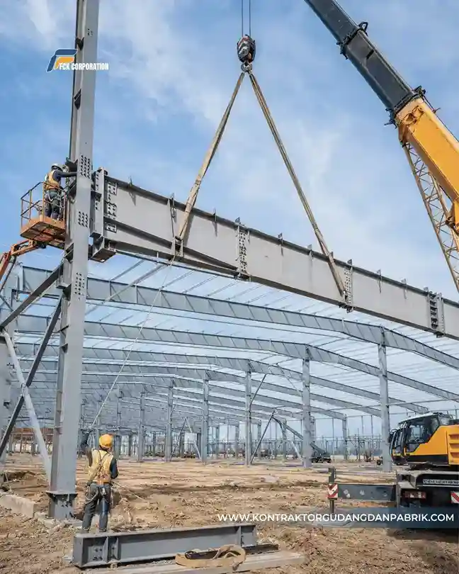 Pemasangan Rafter pada Sebuah Bentang Lebar