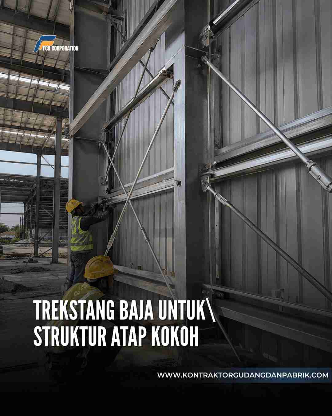 Trekstang untuk Memperkuat Sistem Cladding